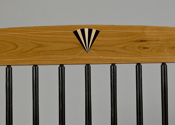 Railing detail on Windsor bench
