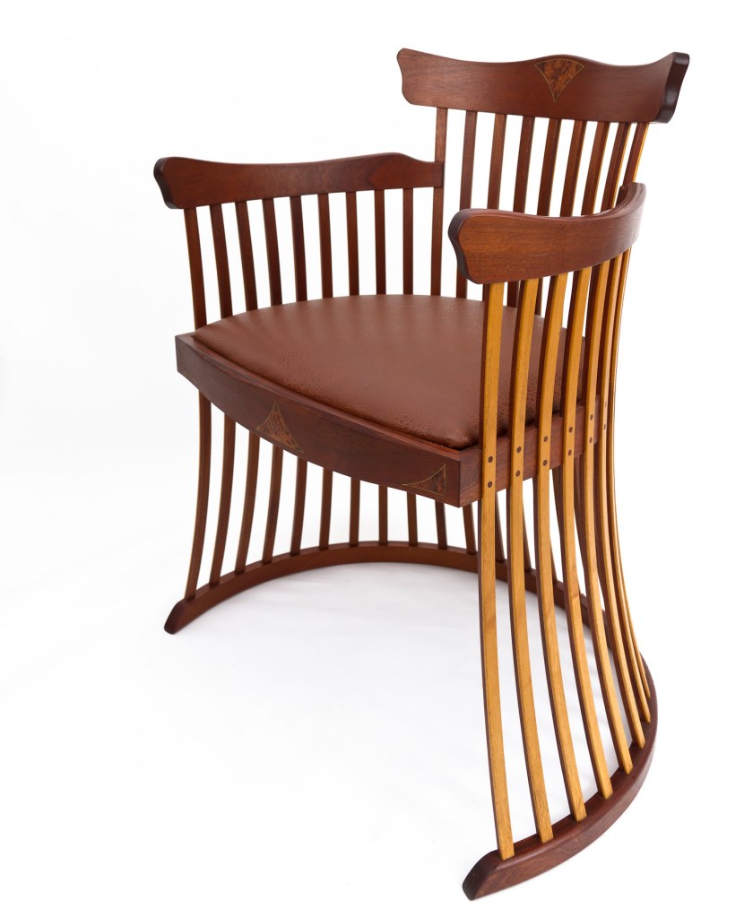 Sideview of Lobster Trap Chair