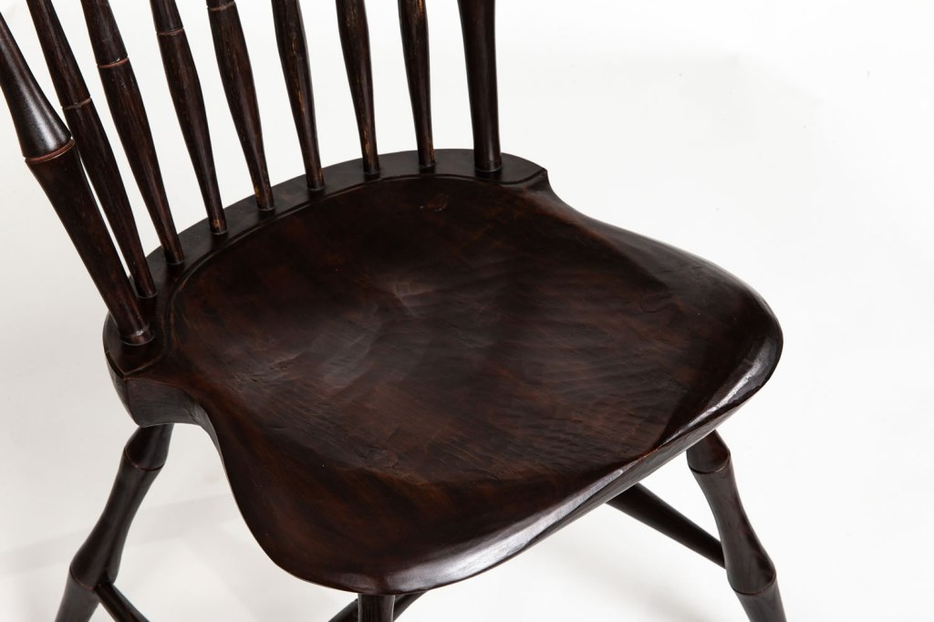 Seat of Windsor kitchen chair